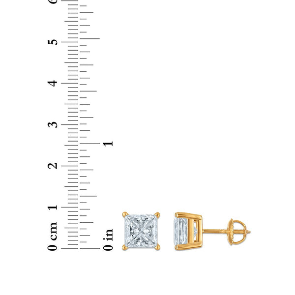 EcoLove 5 CTW Diamond Stud Earrings in 10KT Yellow Gold