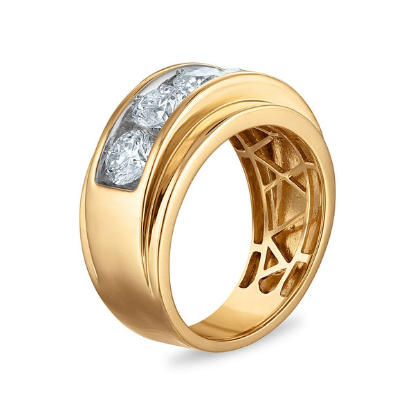 EcoLove 3 CTW Lab Grown Diamond Wedding Ring in 10KT Yellow Gold