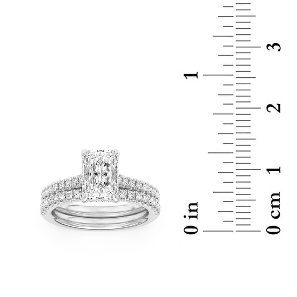 Signature EcoLove 2-1/10 CTW 100 Facet Centurion Lab Grown Diamond Bridal Set in Platinum