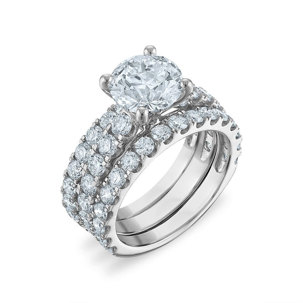 Signature EcoLove 5-1/3 CTW Lab Grown Diamond Bridal Set in 14KT White Gold
