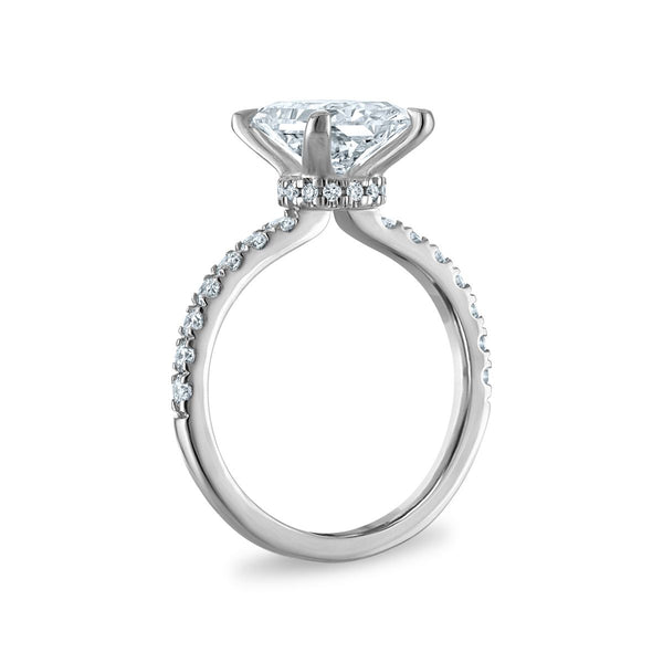 Signature EcoLove 3 1/2 CTW Lab Grown Diamond Engagement Radiant Ring in 14KT White Gold