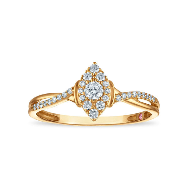 LoveSong EcoLove 1/4 CTW Lab Grown Diamond Promise Ring in 10KT Yellow Gold