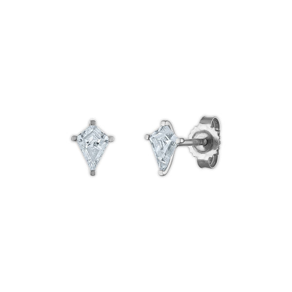 EcoLove 1/2 CTW Diamond Stud Earrings in 10KT White Gold