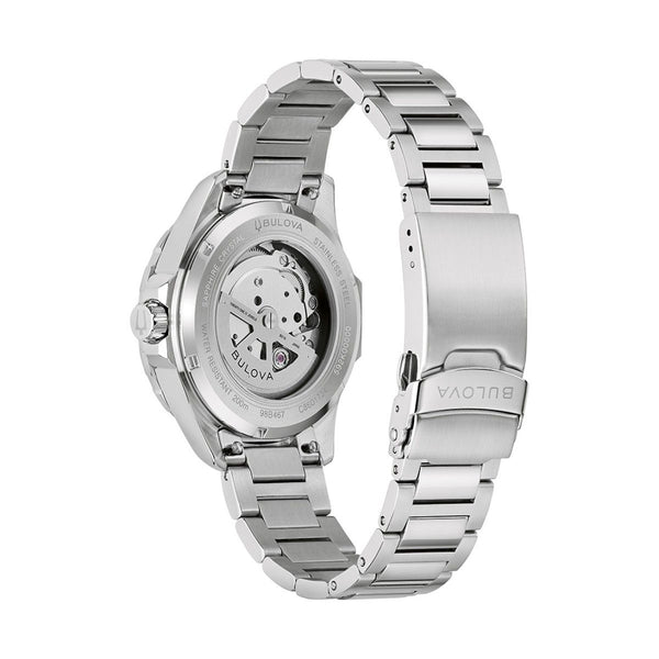 Bulova Marine Star with 41X41 MM Two-Tone Round Dial Stainless Steel Watch Band; 98B467 Sport