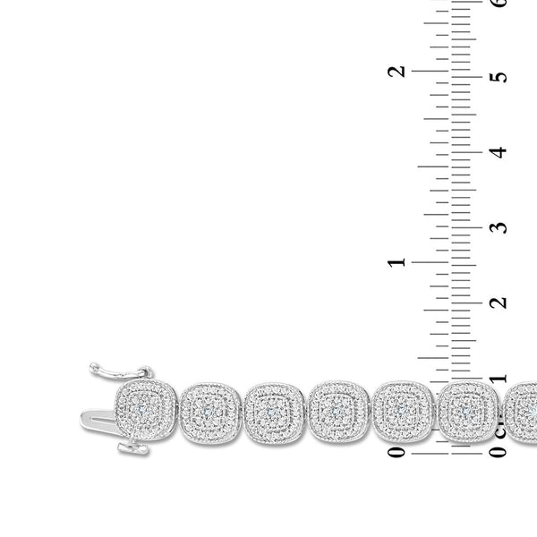 EcoLove 1/4 CTW Lab Grown Diamond 7.25-inch ennis Bracelet in Sterling Silver