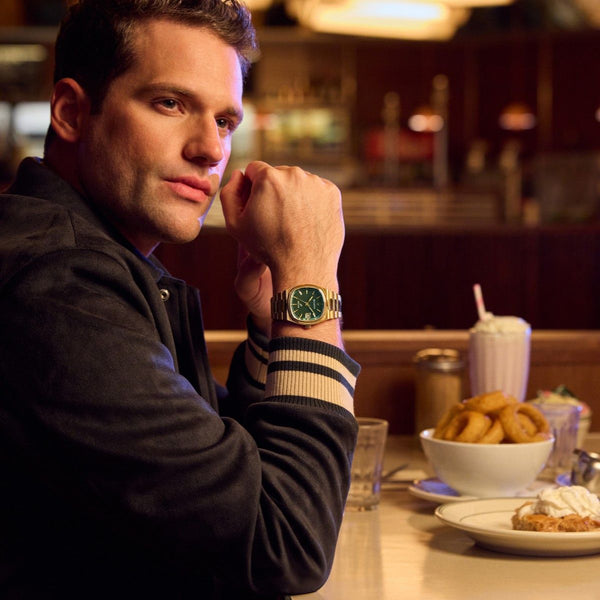 Bulova Green Dial  Stainless Steel Bracelet Super Seville.  97B237