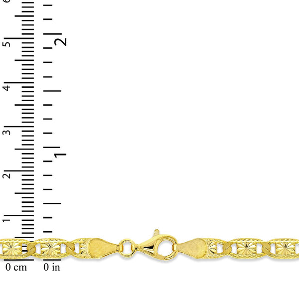 18KT Yellow Gold Plated Sterling Silver 20-inch Valentino Chain