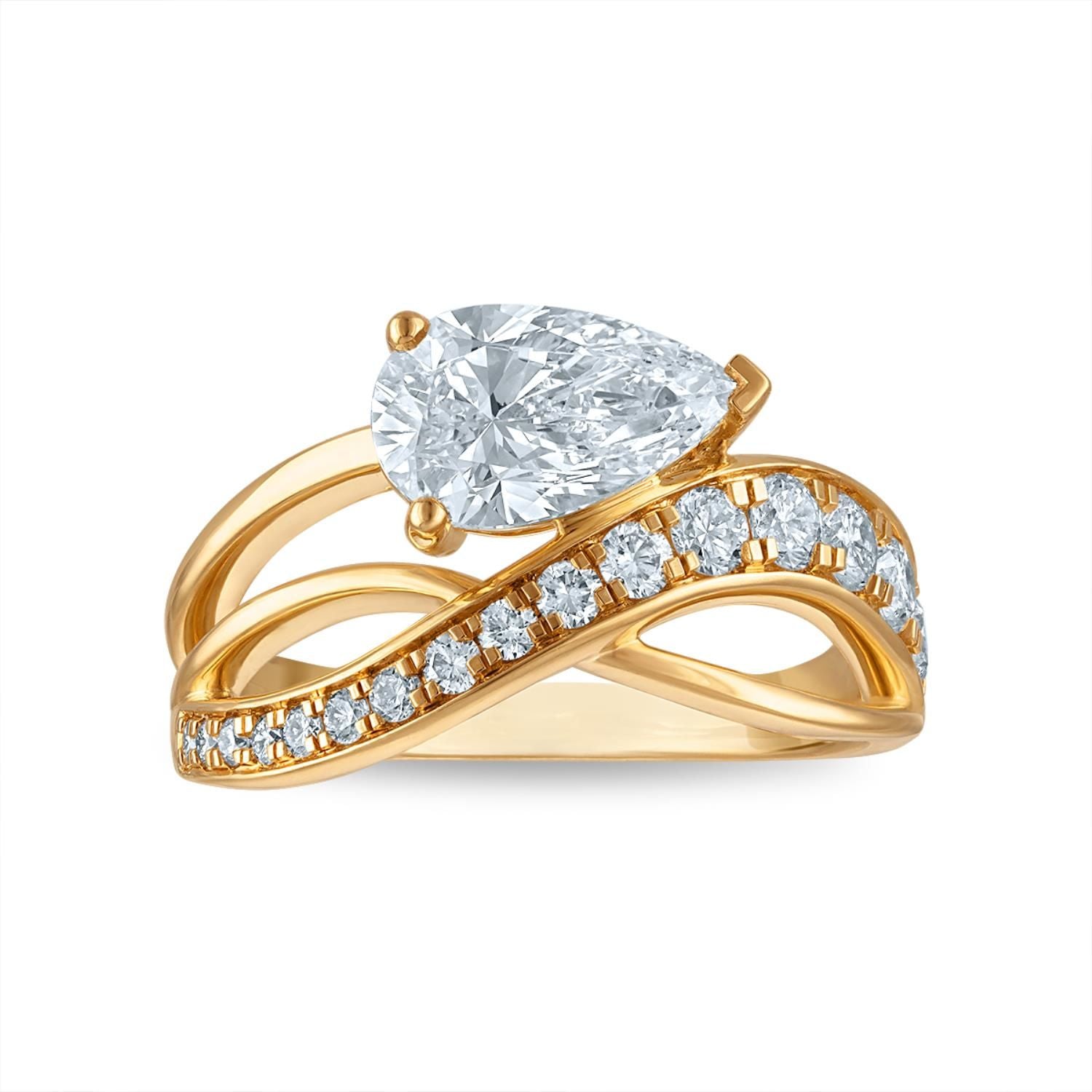 Signature EcoLove 2 CTW Lab Grown Diamond Fashion Ring in 14KT Yellow Gold