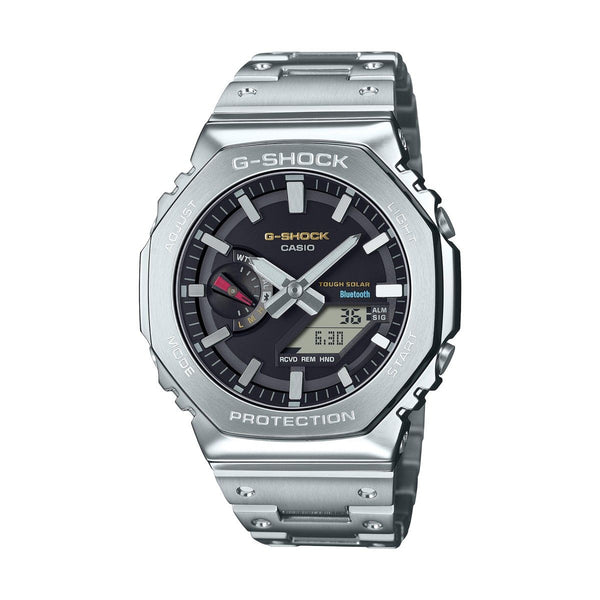 G-Shock Bluetooth Connected with 49X44 MM Black Octagon Dial Stainless Steel Watch Band; GMB2100SD-1C