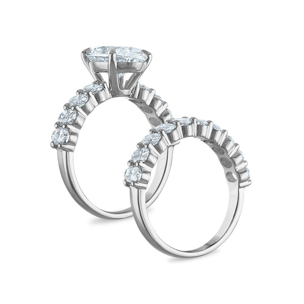 Signature EcoLove Diamond Dreams 5-1/6 CTW Lab Grown Diamond Bridal Set in 14KT White Gold