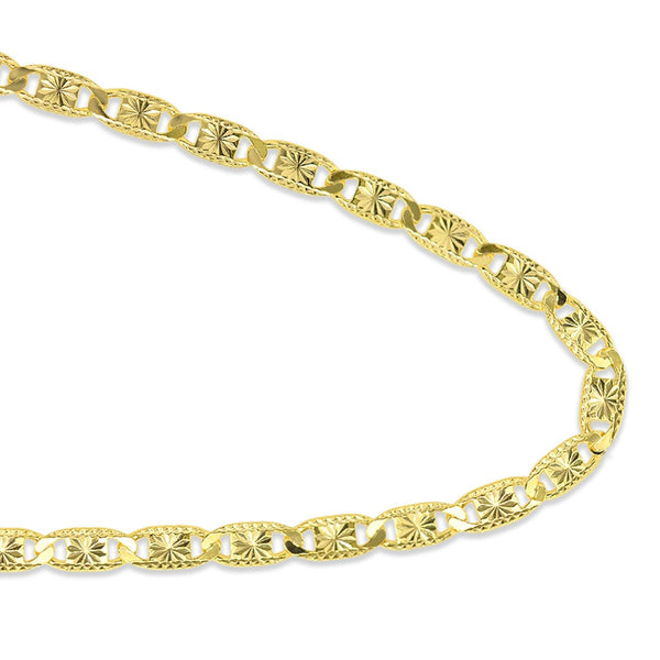 18KT Yellow Gold Plated Sterling Silver 20-inch Valentino Chain