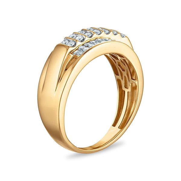 EcoLove 1/2 CTW Lab Grown Diamond Wedding Ring in 10KT Yellow Gold