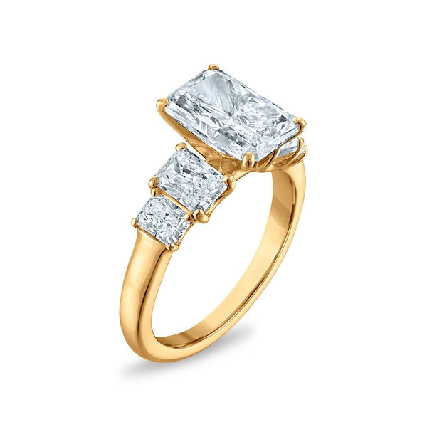 Signature EcoLove 4 1/2 CTW Lab Grown Diamond Engagement Radiant Ring in 14KT Yellow Gold