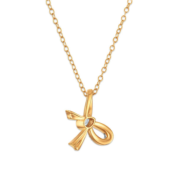 EcoLove 1/4 CTW Lab Grown Diamond Fashion 18-inch Pendant in 18KT Gold Vermeil