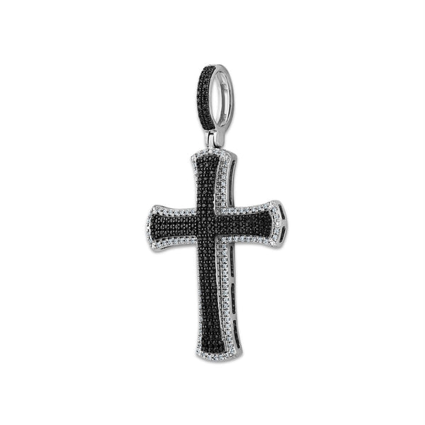 Titán Collection 3/4 CTW Natural Diamond Cross Pendant. Chain Not Included.