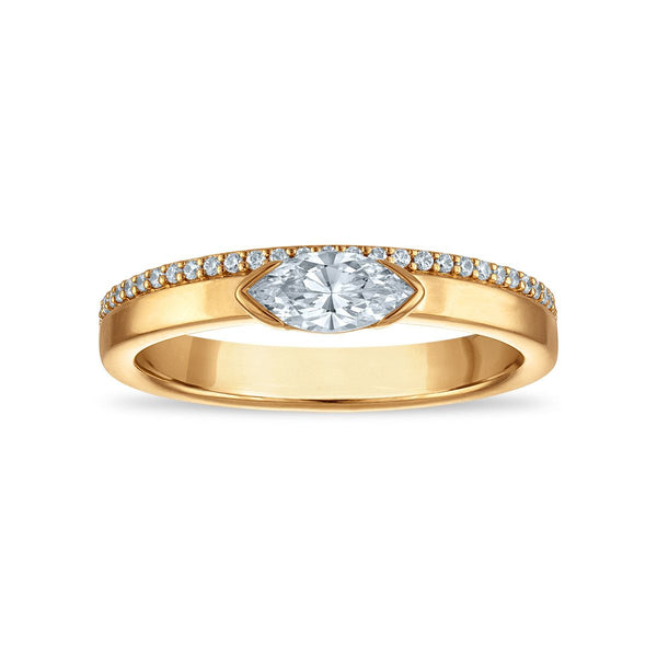 LoveSong EcoLove 1/2 CTW Lab Grown Diamond Fashion Ring in 18KT Gold Vermeil