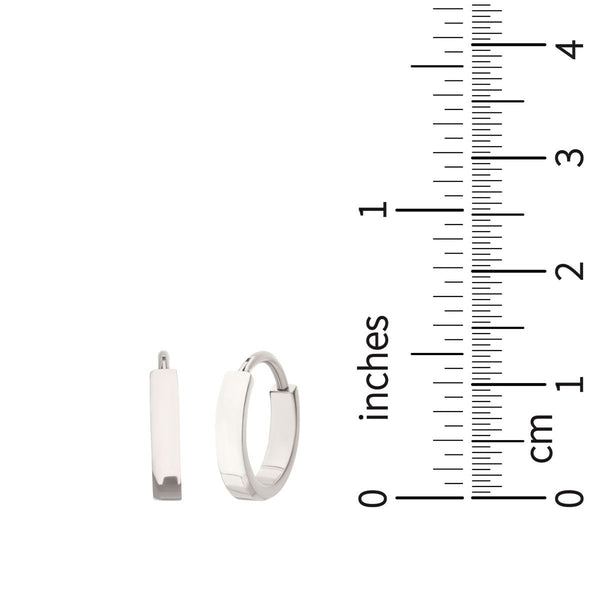 Inox Titanium 2.5MM Wide Huggie Earrings