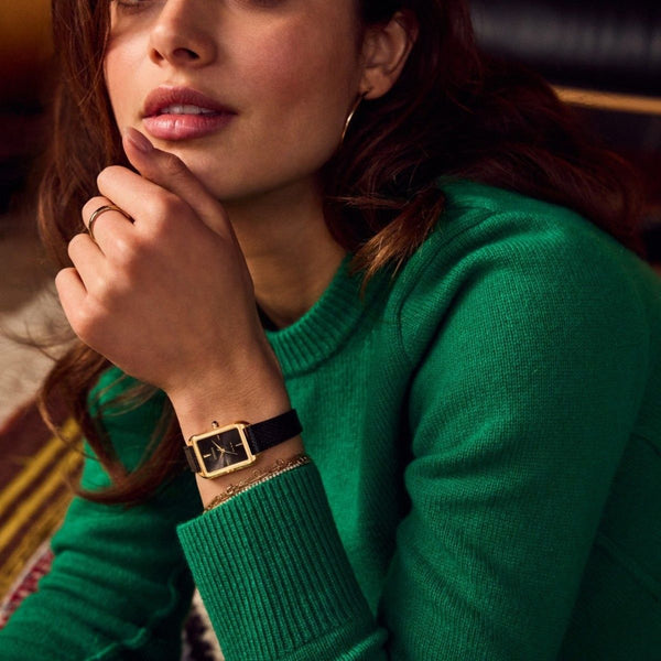 Citizen Dress Classic Black Dial and Leather Strap.  EM1192-01E