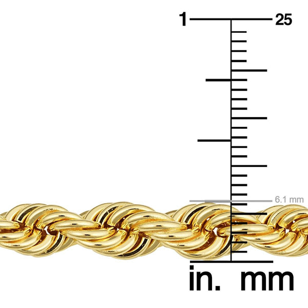 14KT Gold Filled 18-inch Graduated Rope Chain