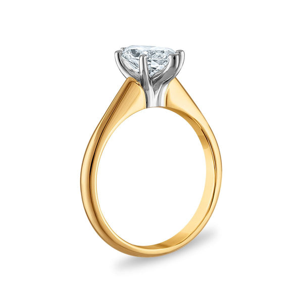Signature Certificate 8X EcoLove 1 1/2 CTW Marquise Lab Grown Diamond Solitaire Engagement Ring in 14KT Yellow Gold