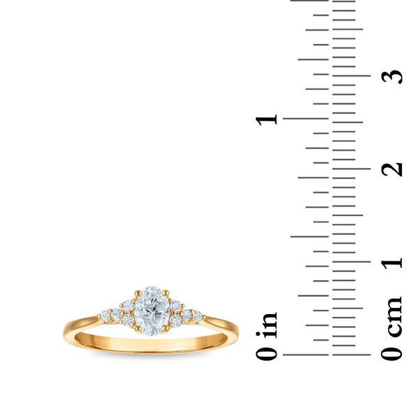 LoveSong EcoLove 3/8 CTW Lab Grown Diamond Promise Ring in 10KT Yellow Gold