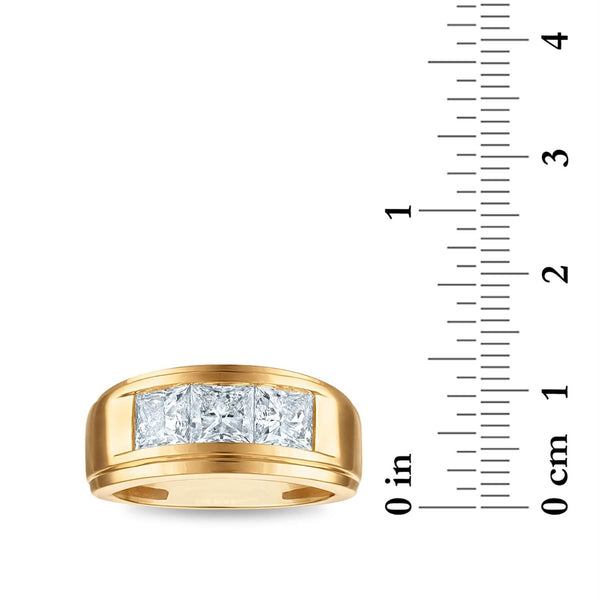 Signature EcoLove 3 CTW Lab Grown Diamond Wedding Ring in 14KT Yellow Gold