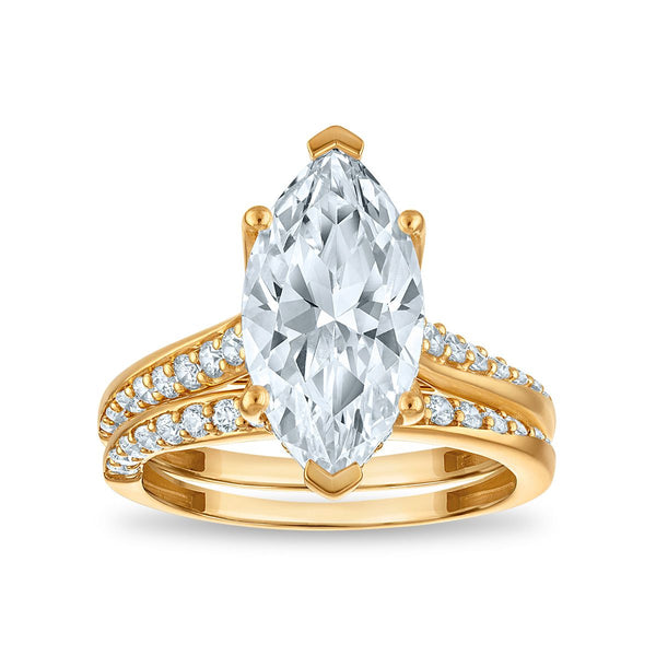 Signature EcoLove Diamond Dreams 4-3/4 CTW Lab Grown Diamond Bridal Set in 14KT Yellow Gold