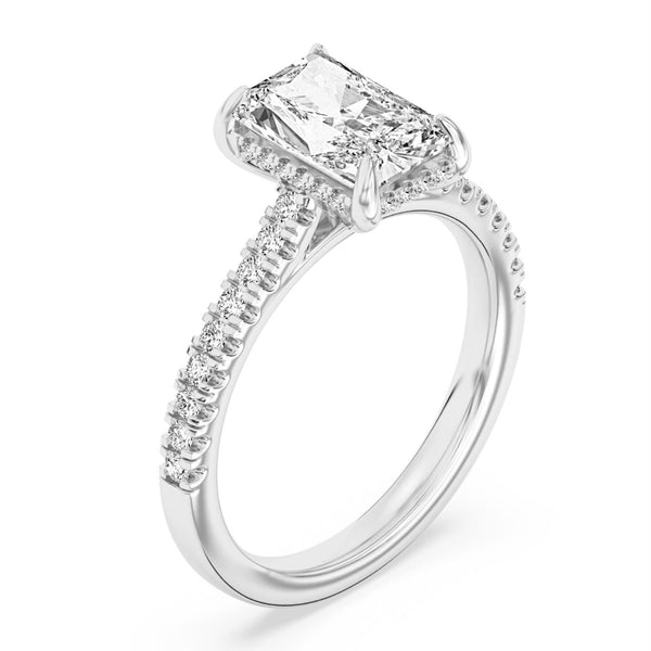 Signature EcoLove 2-1/10 CTW 100 Facet Centurion Lab Grown Diamond Bridal Set in Platinum