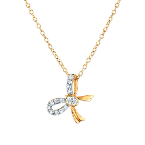 EcoLove 1/4 CTW Lab Grown Diamond Fashion 18-inch Pendant in 18KT Gold Vermeil