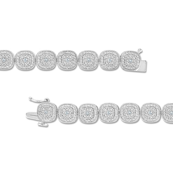 EcoLove 1/4 CTW Lab Grown Diamond 7.25-inch ennis Bracelet in Sterling Silver