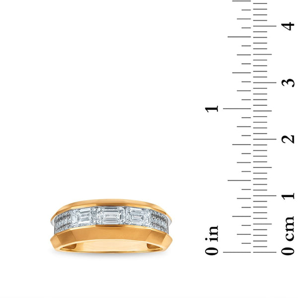 Signature EcoLove 2 CTW Lab Grown Diamond Wedding Ring in 14KT Yellow Gold