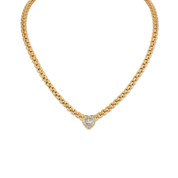 EcoLove 1 CTW Lab Grown Diamond 18-inch Necklace in 18KT Yellow Gold Plated Sterling Silver