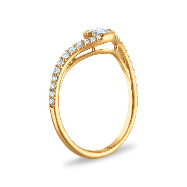 LoveSong EcoLove 1/2 CTW Lab Grown Diamond Promise Ring in 10KT Yellow Gold