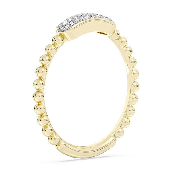 EcoLove 1/8 CTW Lab Grown Diamond Fashion Ring in 10KT Yellow Gold