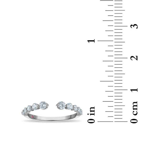 LoveSong EcoLove 1/2 CTW Lab Grown Diamond Anniversary Ring in 10KT White Gold