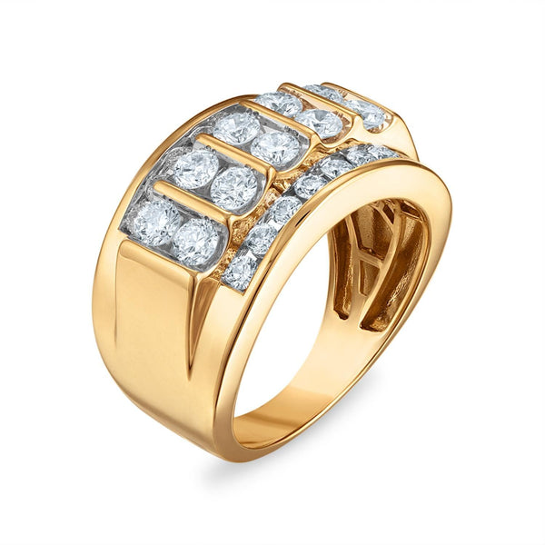 EcoLove 1-1/2 CTW Lab Grown Diamond Wedding Ring in 10KT Yellow Gold