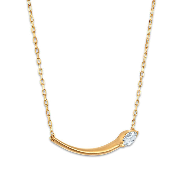 LoveSong EcoLove 1/4 CTW Lab Grown Diamond Fashion 18-inch Necklace in 18KT Gold Vermeil