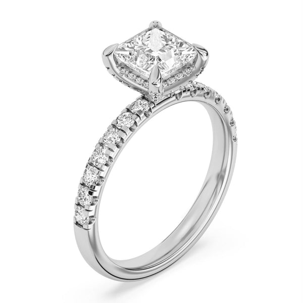 Signature EcoLove 2-5/8 CTW 100 Facet Centurion Lab Grown Diamond Bridal Set in Platinum
