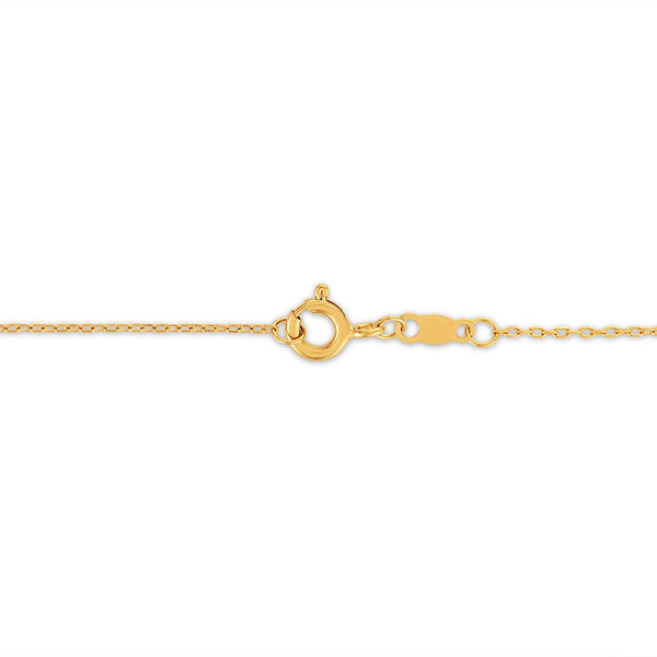 LoveSong 1/6 CTW Lab Grown Diamond and Blue Sapphire 18-inch Owl Pendant in 18KT Gold Vermeil