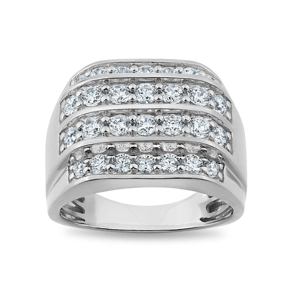 EcoLove 2 CTW Lab Grown Diamond Fashion Ring in Sterling Silver