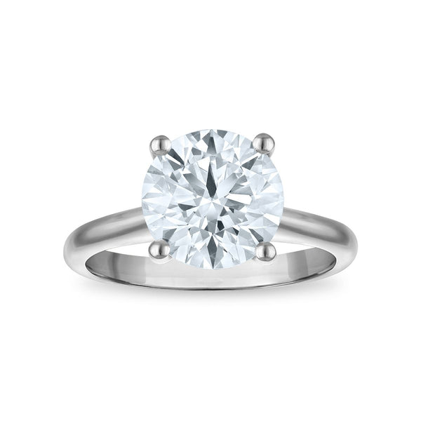 Signature Certificate 8X EcoLove 3 CTW Lab Grown Diamond Solitaire Engagement Ring in 14KT White Gold