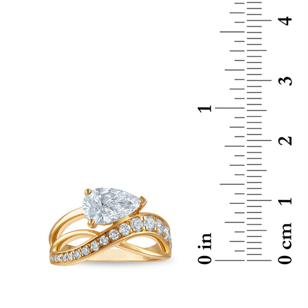 Signature EcoLove 2 CTW Lab Grown Diamond Fashion Ring in 14KT Yellow Gold