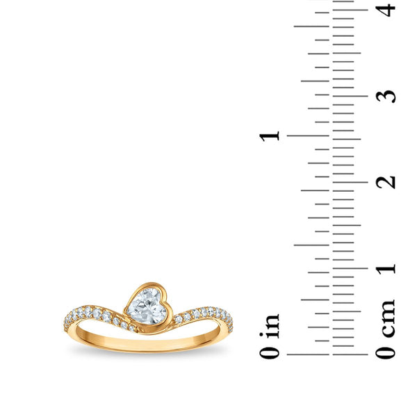 LoveSong EcoLove 1/2 CTW Lab Grown Diamond Promise Ring in 10KT Yellow Gold