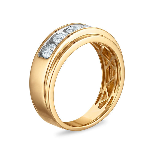 EcoLove 1 CTW Lab Grown Diamond Wedding Ring in 10KT Yellow Gold