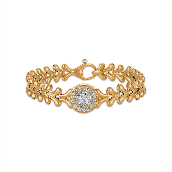 EcoLove 1-5/8 CTW Lab Grown Diamond 7.5-inch Bracelet in 18KT Yellow Gold Plated Sterling Silver