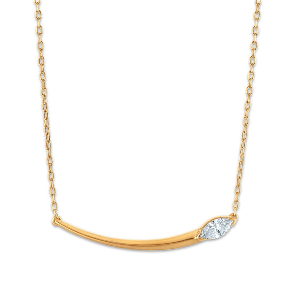 LoveSong EcoLove 1/4 CTW Lab Grown Diamond Fashion 18-inch Necklace in 18KT Gold Vermeil