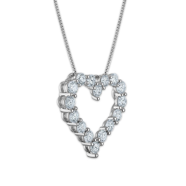 EcoLove 2 CTW Lab Grown Diamond 18-inch Pendant in Sterling Silver
