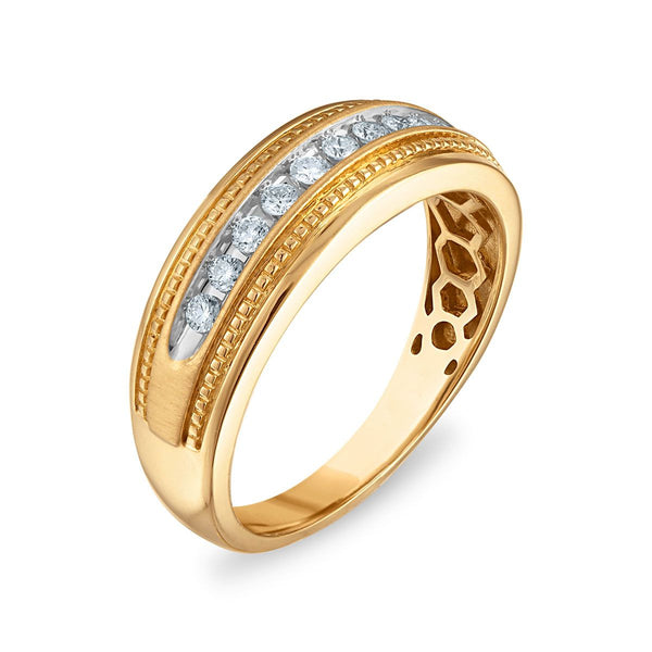 EcoLove 1/4 CTW Lab Grown Diamond Wedding Ring in 10KT Yellow Gold