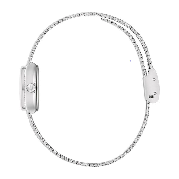 Bulova Womens Classic Silvertone Diamond Accent.  96L343