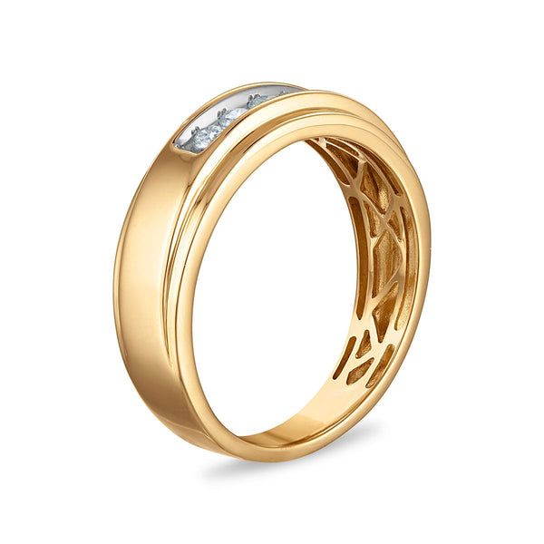 EcoLove 1/4 CTW Lab Grown Diamond Wedding Ring in 10KT Yellow Gold